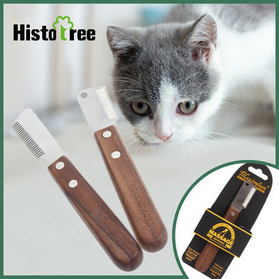 Pet grooming combing plucking knife