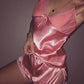Hot selling women open back pajamas set