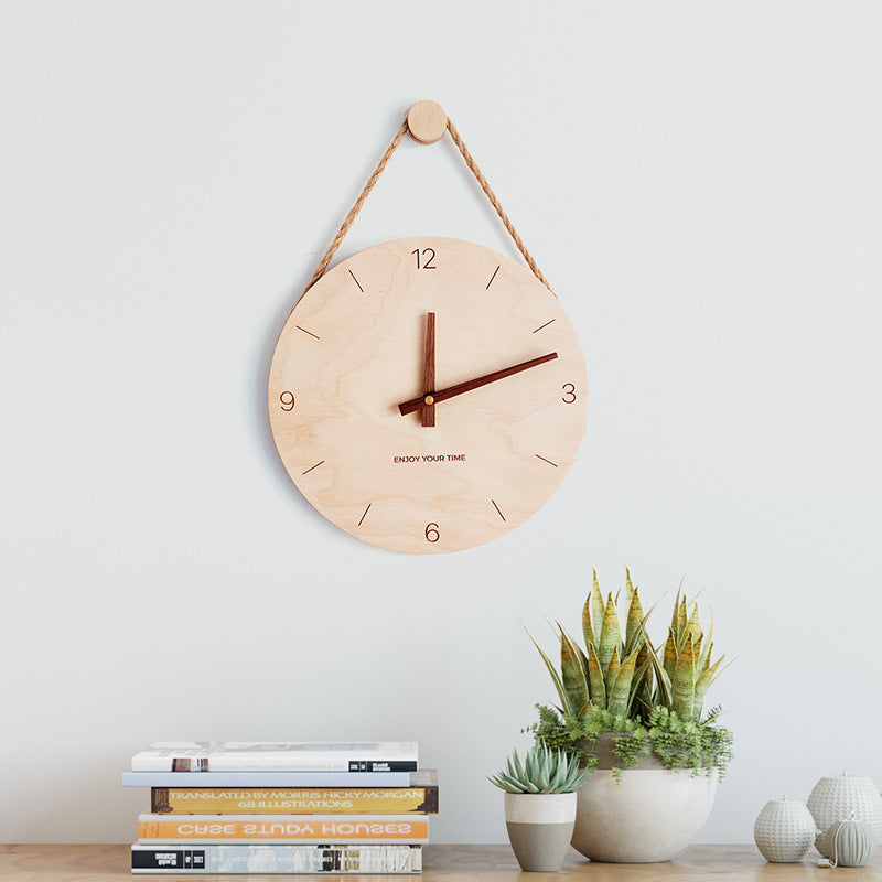 Hot selling Japanese Wooden sling creative wall clock