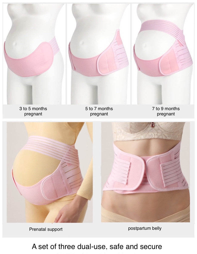 Three-piece Set of Prenatal Belly Support