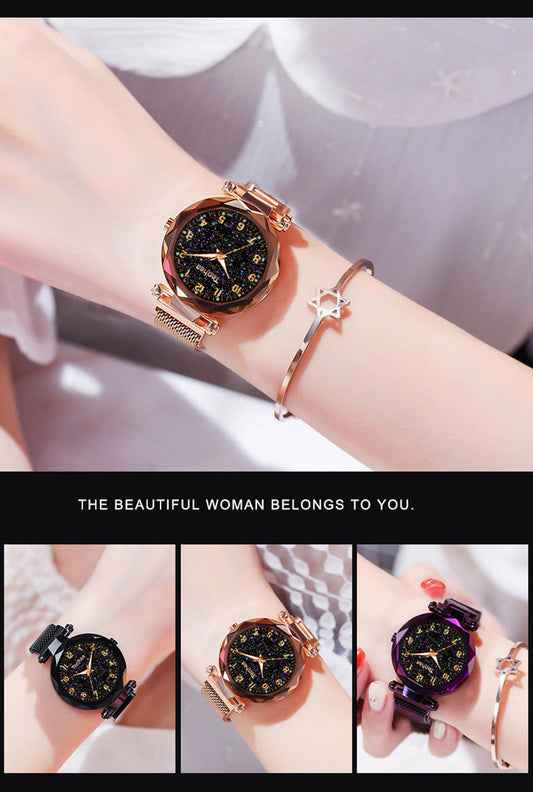 Magnetic Starry Sky Luxury Women Wrist Watch - Watch & Jewelry