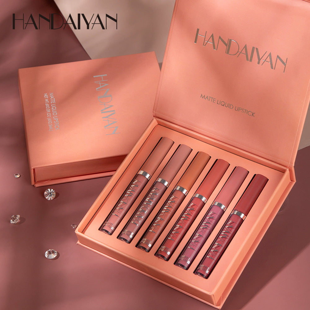 HANDAIYAN matte 6 lip gloss set