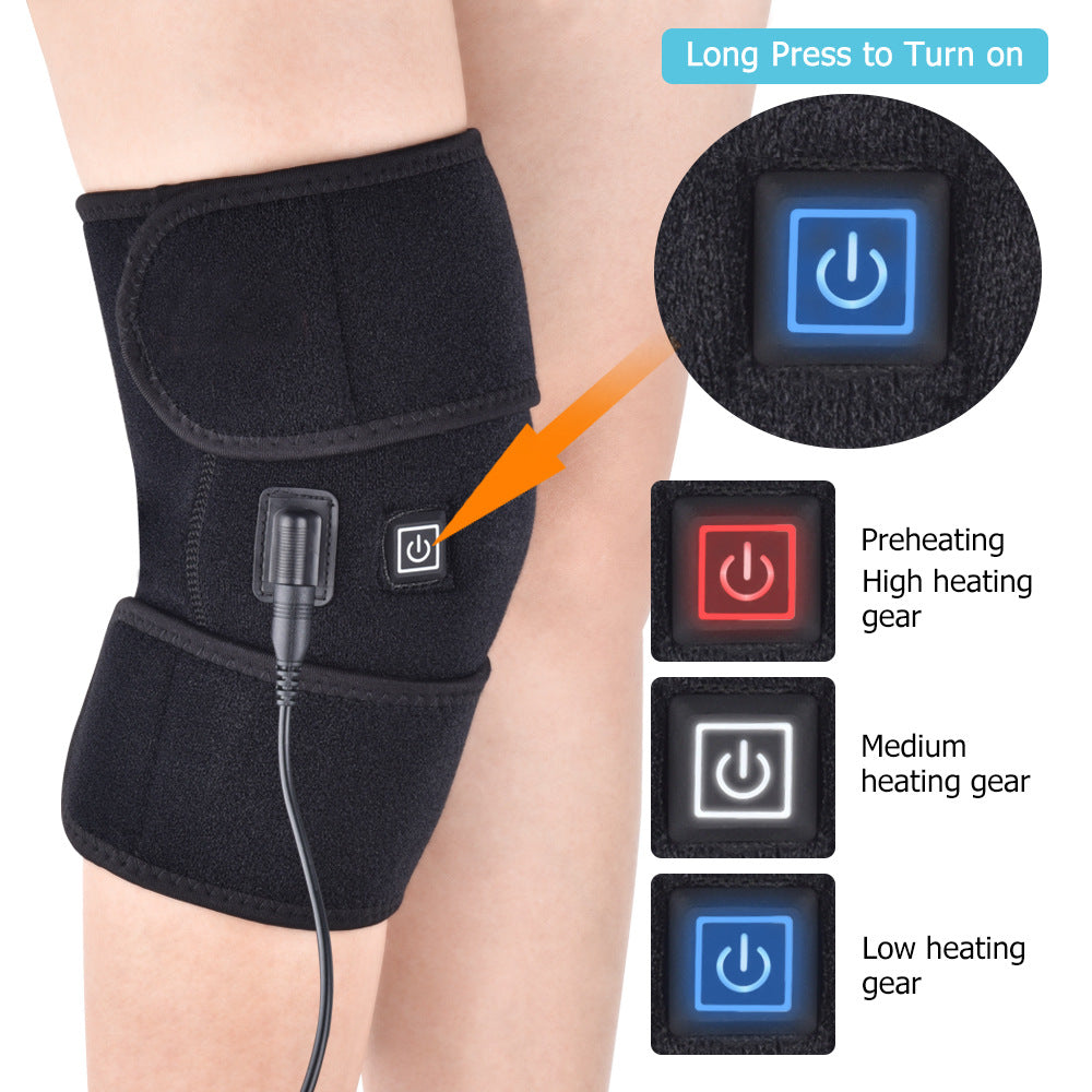 Heating knee joint protective massager