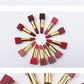 New set 12 color square tube sexy red lipstick