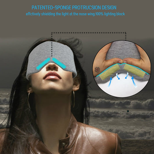 Full coverage breathable travel rest sleep eye mask