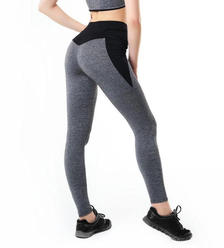 New women sports stitching slim yoga leggings