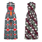 Hot sale women digital printing sleeveless jumpsuit