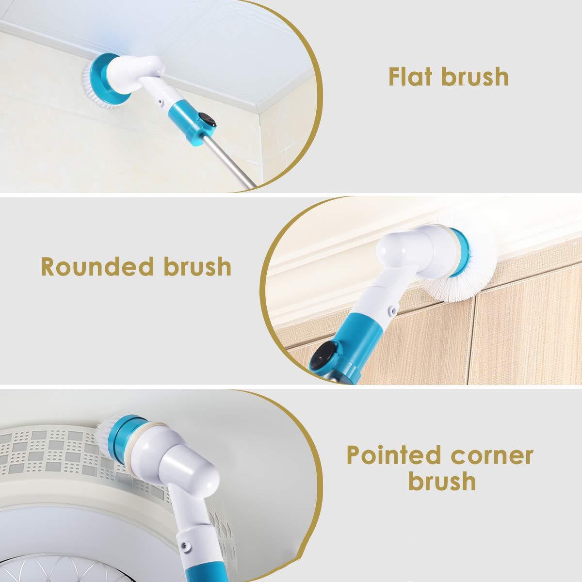 New Rechargeable automatic rotating telescopic cleaning Long brush