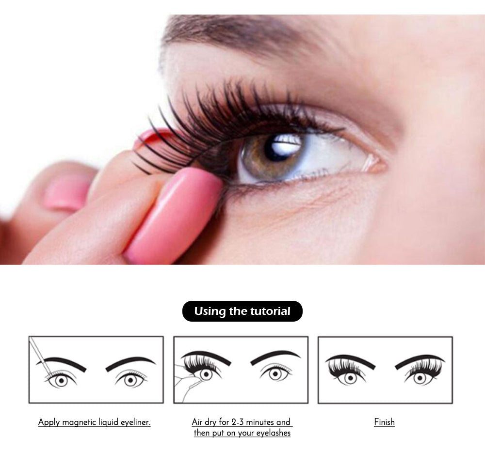 5D Magnetic Double Layer False Eyelashes