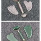 Natural powder crystal jade roller facial massager