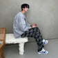 MYQ Korean Men’s tide brand retro plaid pants