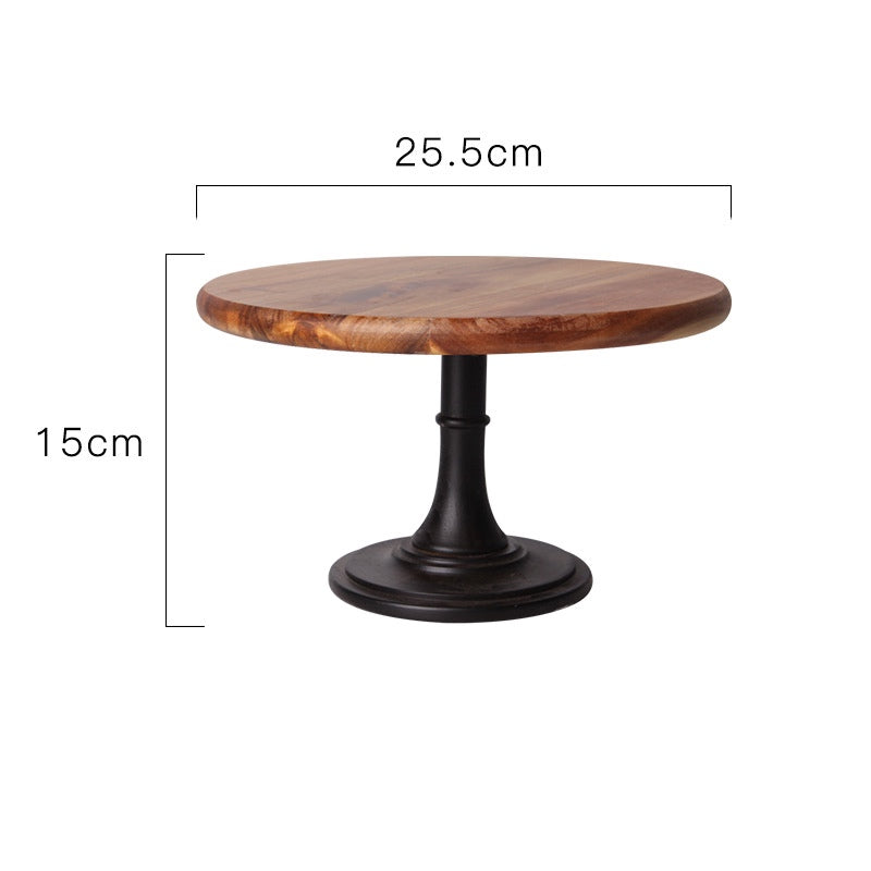 Event Wooden tall cake dessert tray