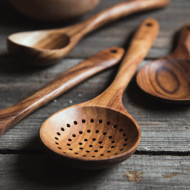 Thai teak kitchen wood spoon