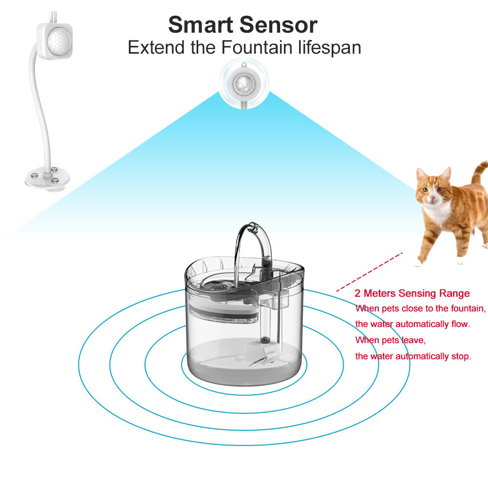 Pet mobile automatic circulation smart water dispenser