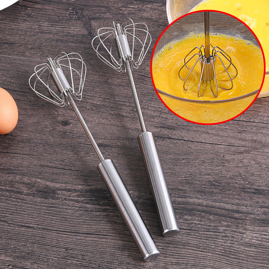 Semi-automatic manual stainless whisk