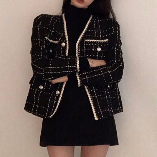 Korean chic women new short jacket