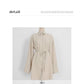 Korean women retro knitted vest sweater polo shirt dress
