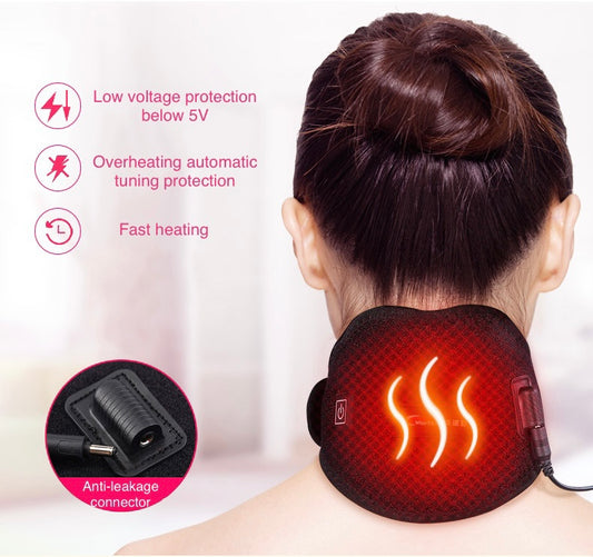 Healthy heating moxibustion neck protector