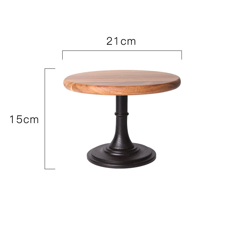 Event Wooden tall cake dessert tray