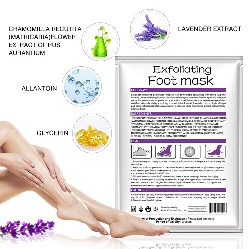 ALIVER dead skin calluses foot mask