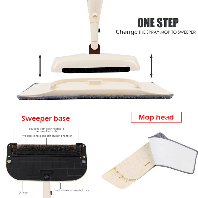 3-in-1 Spray Mop Broom Set