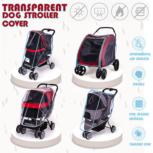 Outdoor Pet Stroller Cover I Baby Carriage Rainproof Cover