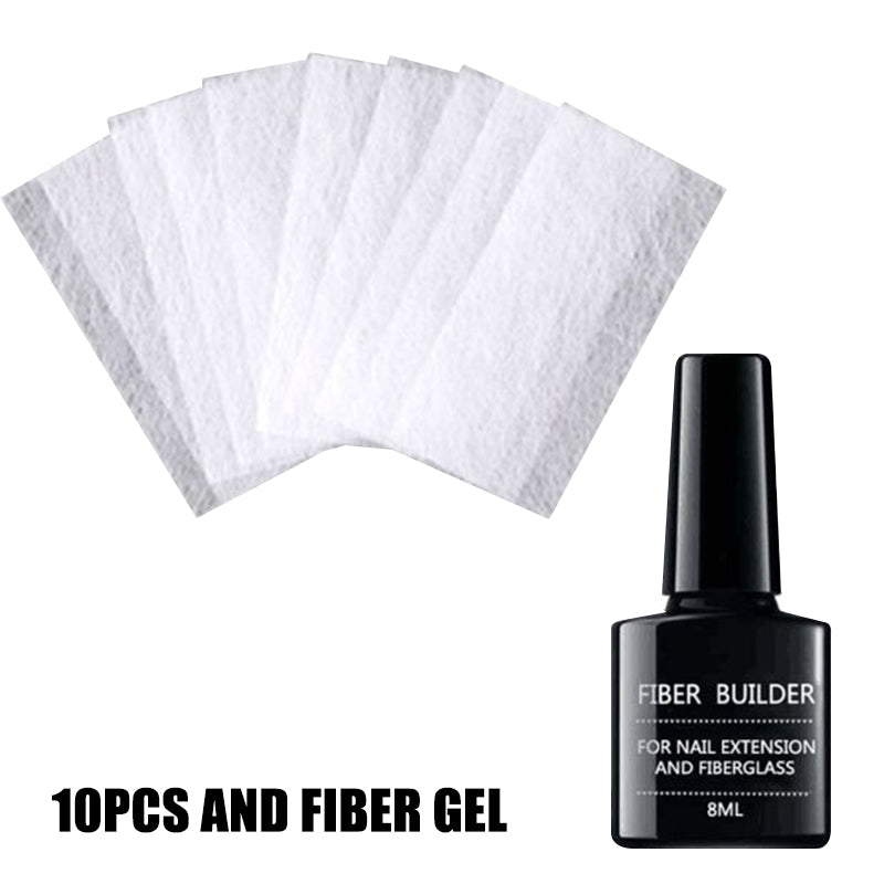 Nail extension repair fiber fiberglass gel nail