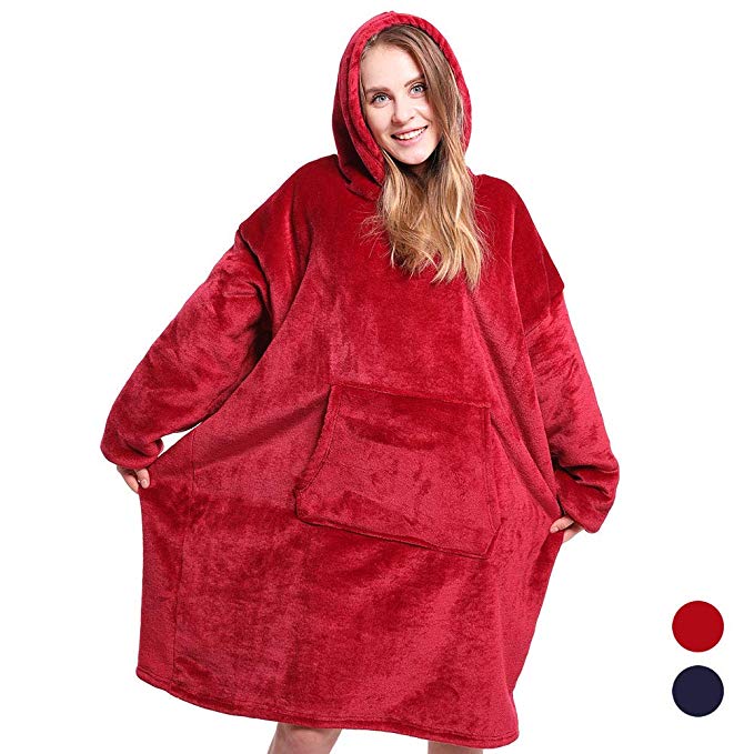 Women Men’s Microfiber Sherpa Blanket With Sleeves