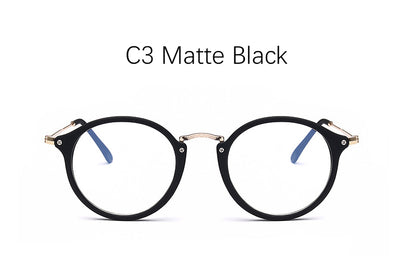 Korean women ultralight round face big frame glasses