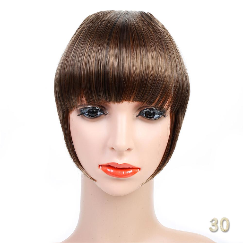 New Women Natural Bangs Fringe Hairpiece Clip