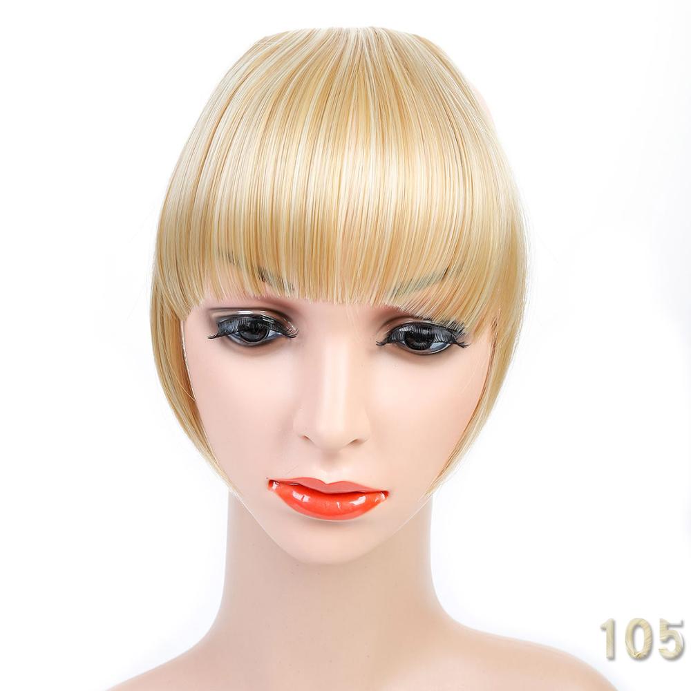 New Women Natural Bangs Fringe Hairpiece Clip