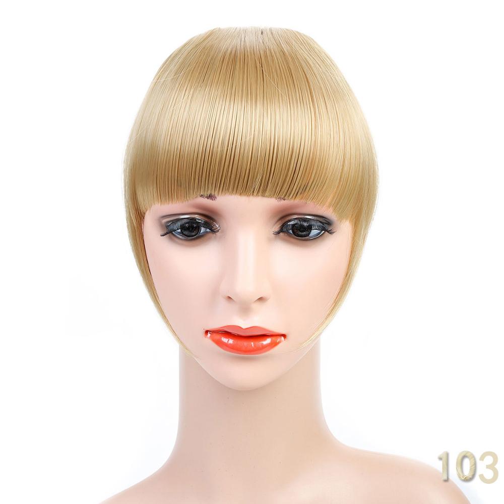 New Women Natural Bangs Fringe Hairpiece Clip