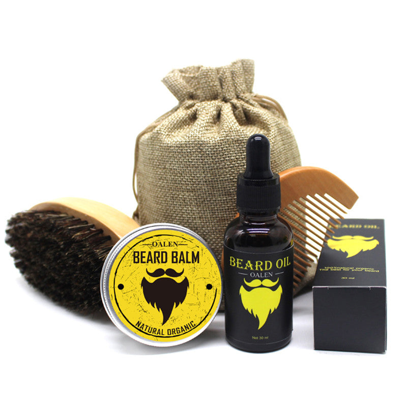 Men Moustache Cream Beard Oil Kit