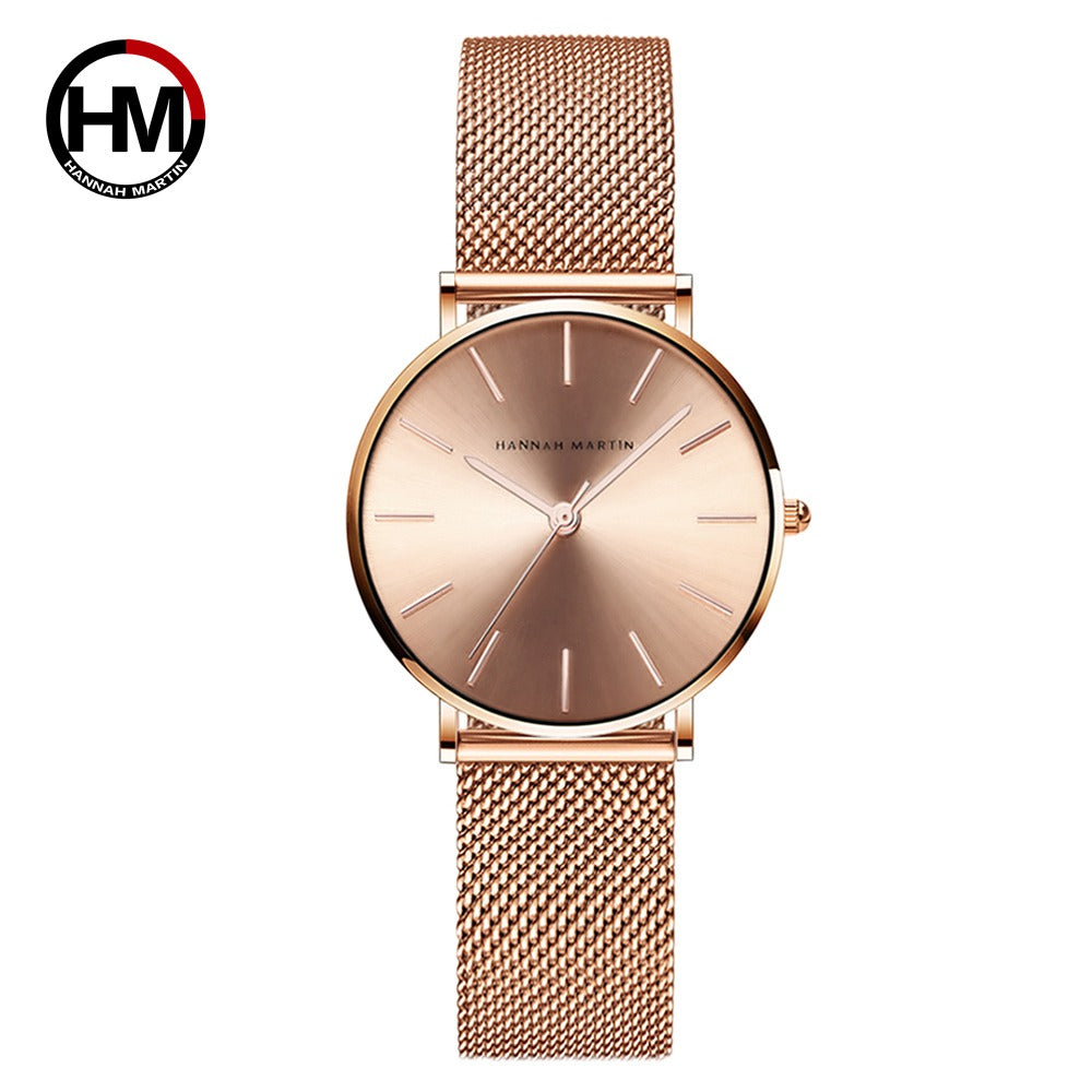 Women Full Rose Gold Ladies Luxury Wrist Watch - Watch & Jewelry