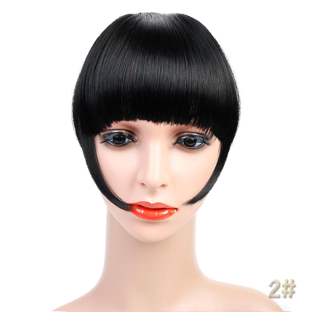 New Women Natural Bangs Fringe Hairpiece Clip