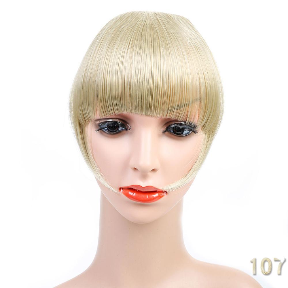 New Women Natural Bangs Fringe Hairpiece Clip