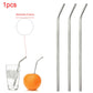 Stainless Steel Metal Straw / Cleaner Brush