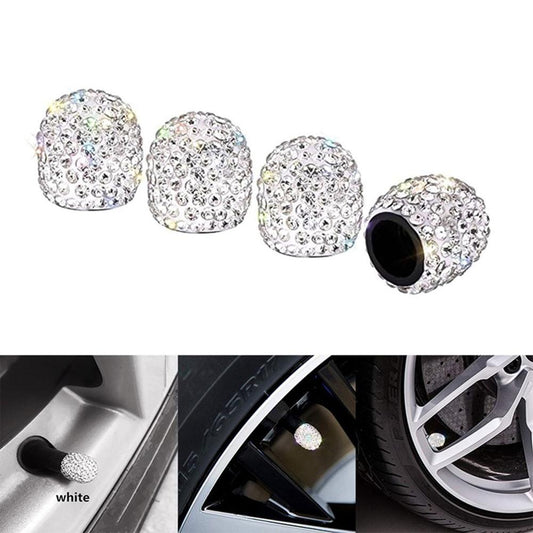 Diamond-Encrusted Car Valve Tire Cap