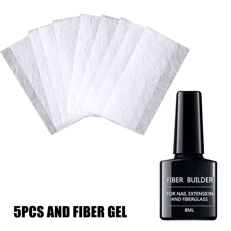 Nail extension repair fiber fiberglass gel nail