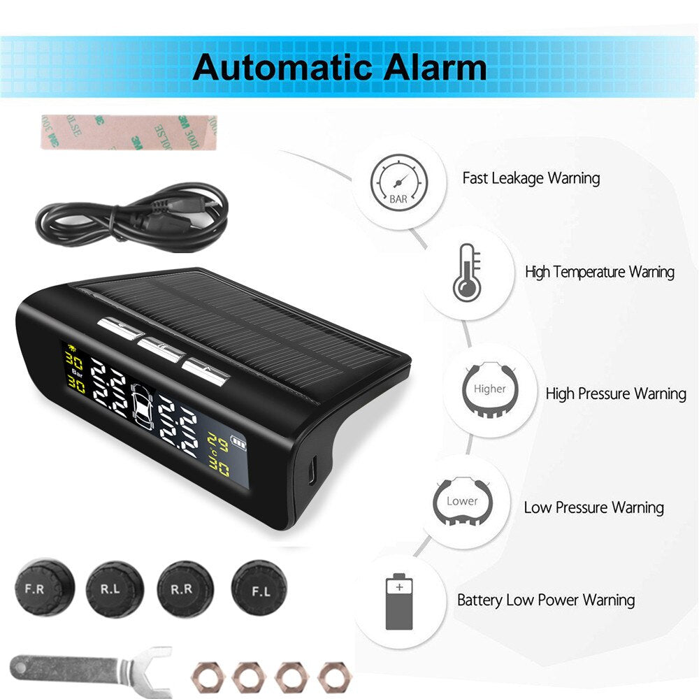 Universal 4 tyres car tire pressure monitoring systems