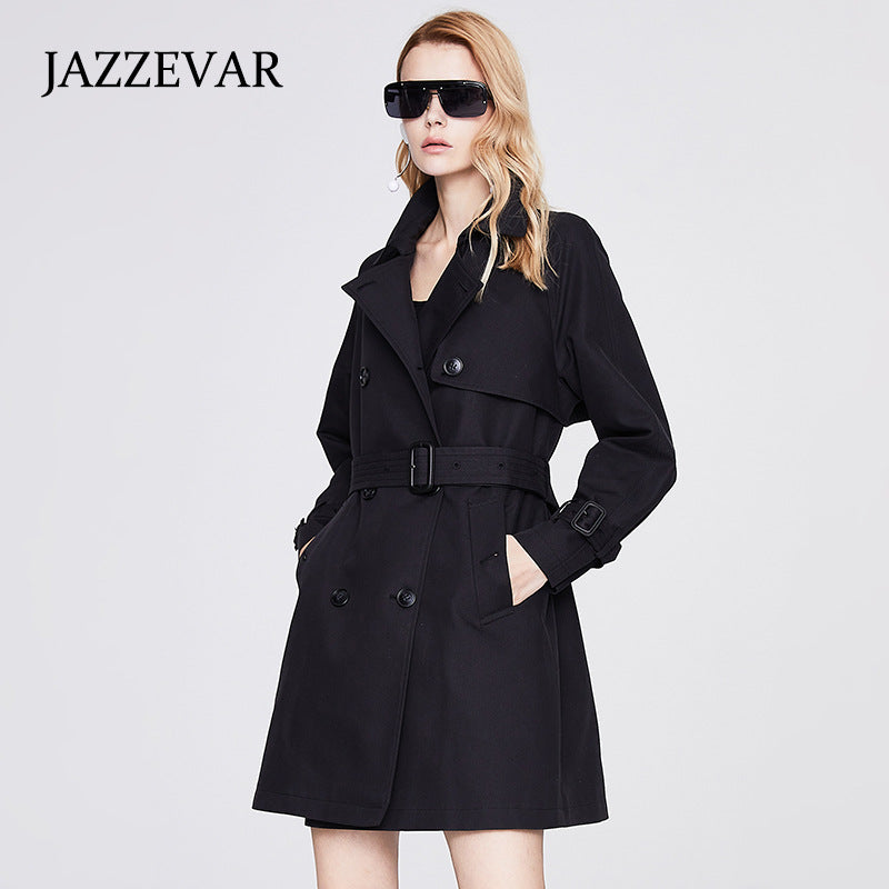 New Women double-breasted trench coat