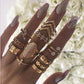 14pcs women rhinestone decor ring set - Watch & Jewelry