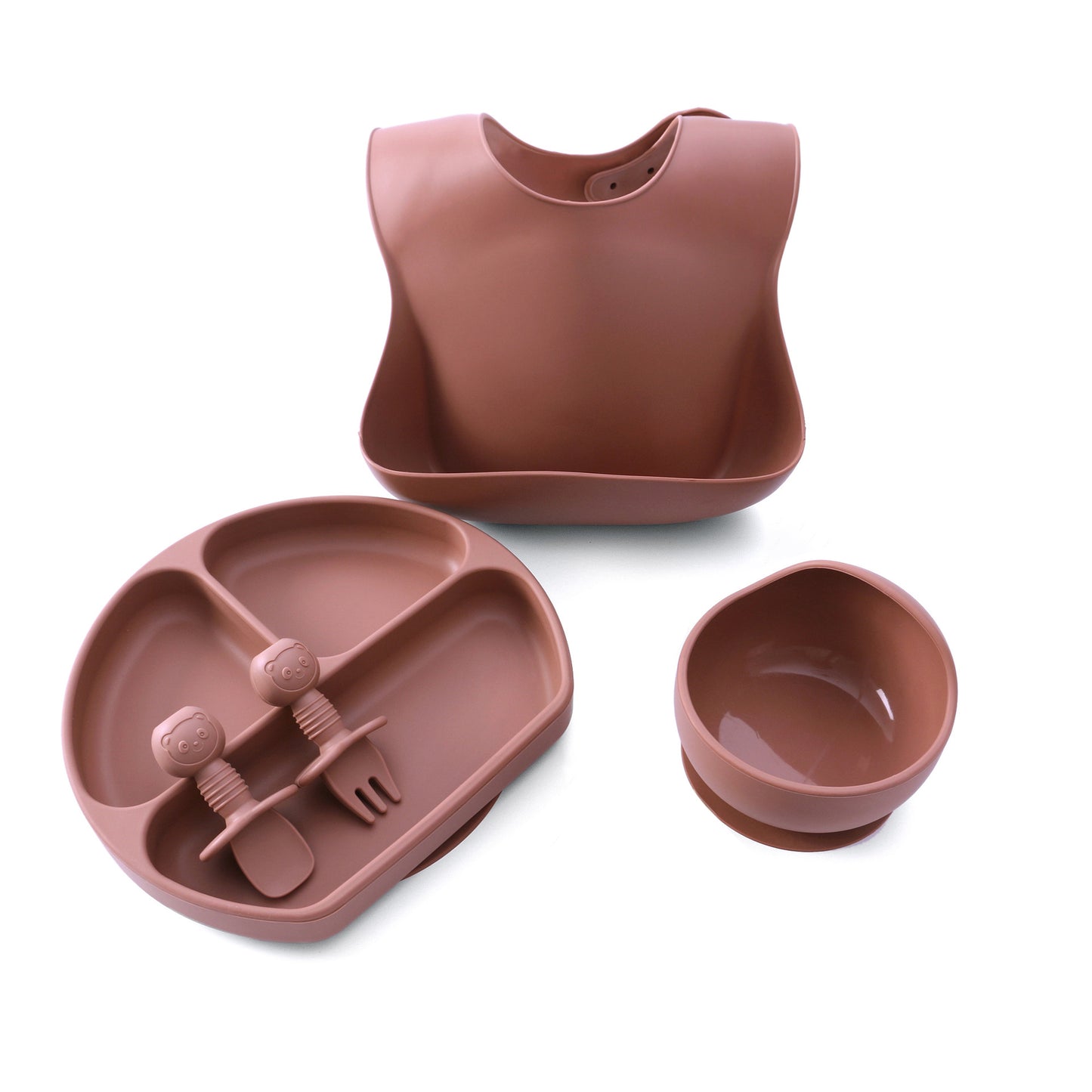 Export silicone tableware four-piece set