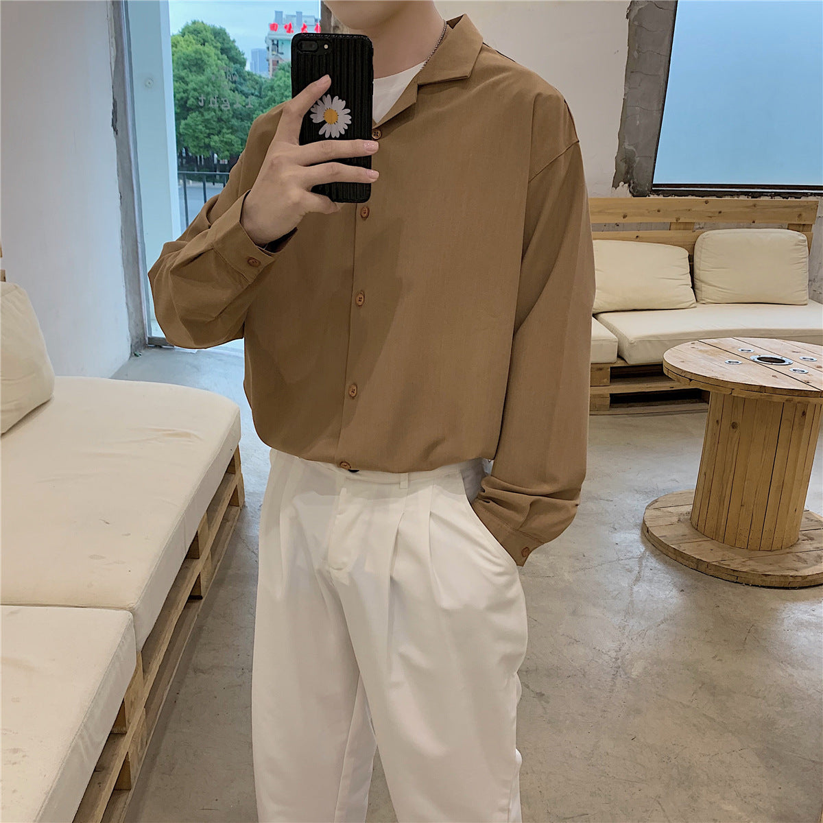 MRCYC Korean Men’s long-sleeved shirt jacket