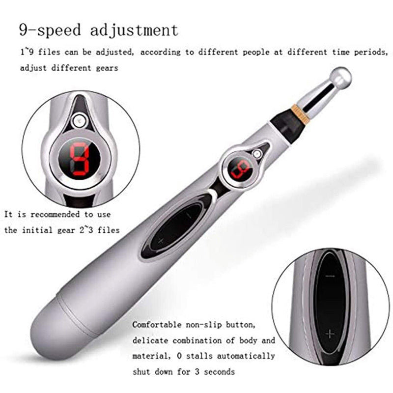 Electronic pulse massage acupuncture pen