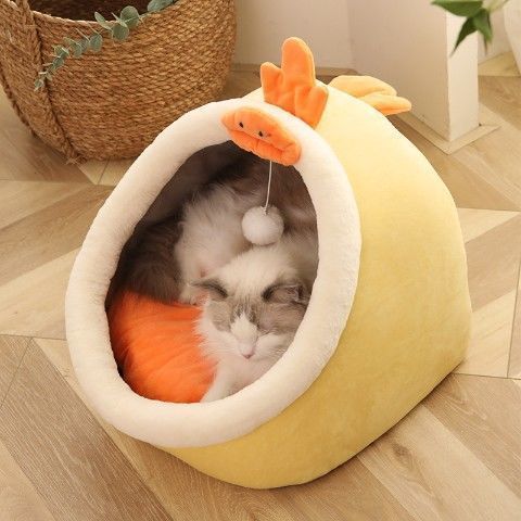 Cat litter four villas semi-enclosed removable and washable cat house