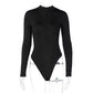 Women long bottoming Zipper bodysuits