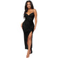 Women Irregular Backless Mesh Gauze