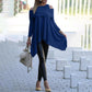 Women Strapless one-shoulder cloak suspender dress