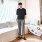 MYQ Korean Men’s trend ice silk 9 points casual pants